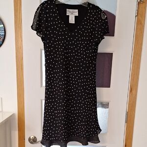 Jessica Howard Black Dress with White Dots